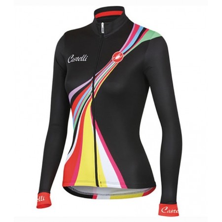 Wielershirt 2016 Castelli Viva Dames N001 Lange Mouw